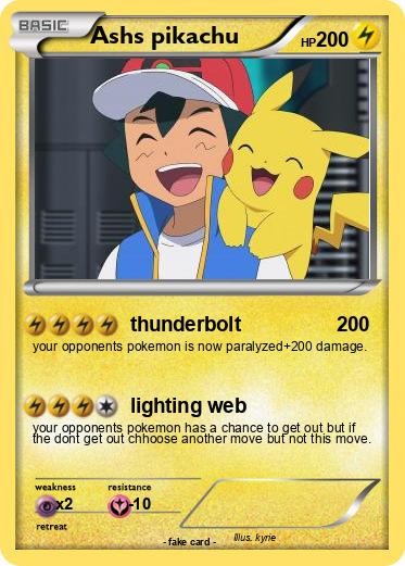 Pokemon Ashs pikachu