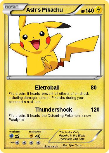 Pokemon Ash's Pikachu