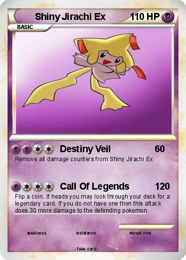 Pokemon Shiny Jirachi Ex