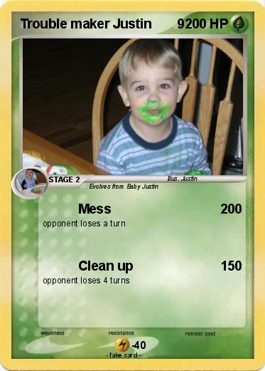 Pokemon Trouble maker Justin       9