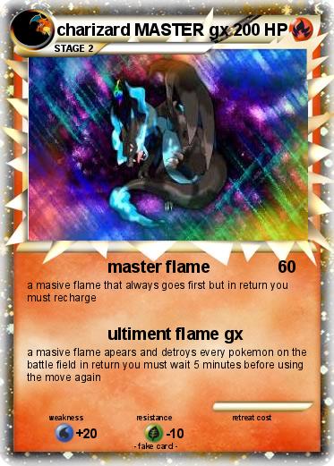 Pokemon charizard MASTER gx
