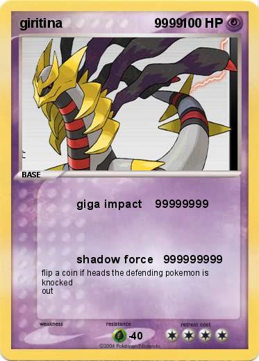 Pokemon giritina                          9999