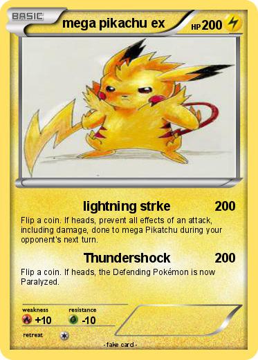 Pokemon mega pikachu ex