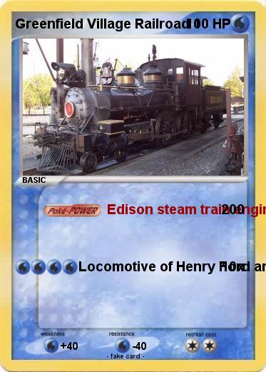 Pokemon Greenfield Village Railroad 1