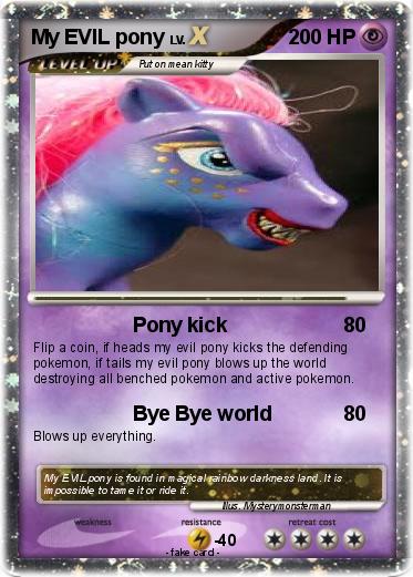 Pokemon My EVIL pony
