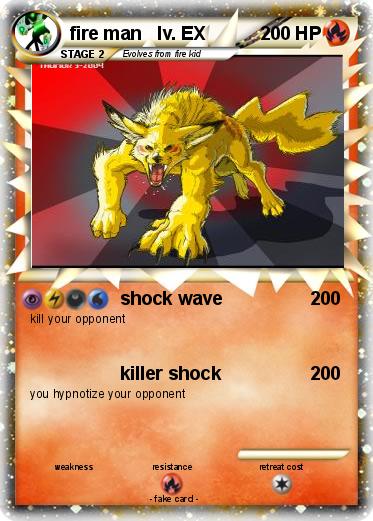 Pokemon fire man   lv. EX