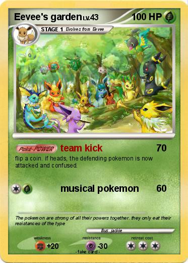 Pokemon Eevee's garden