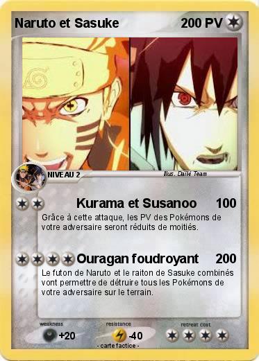 Pokemon Naruto et Sasuke