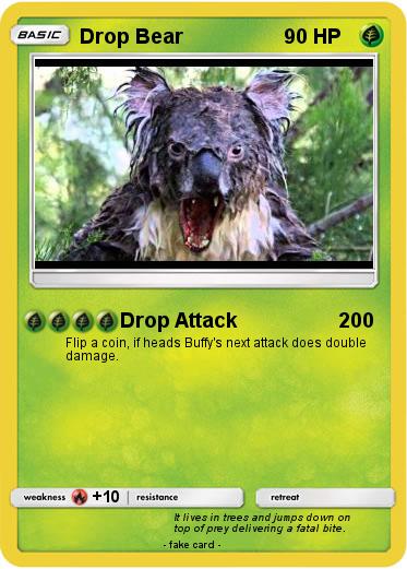 Pokemon Drop Bear
