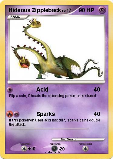 Pokemon Hideous Zippleback