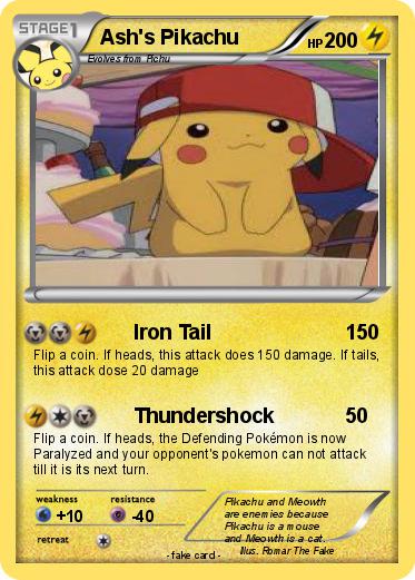 Pokemon Ash's Pikachu