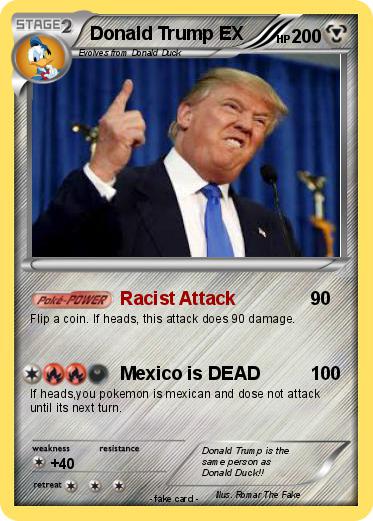 Pokemon Donald Trump EX