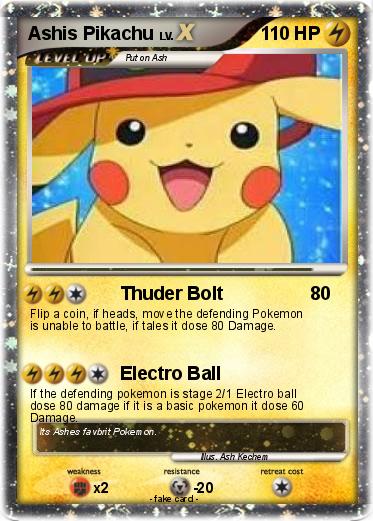 Pokemon Ashis Pikachu
