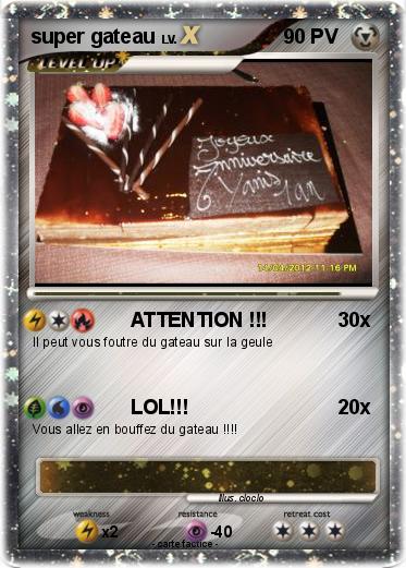Pokemon super gateau