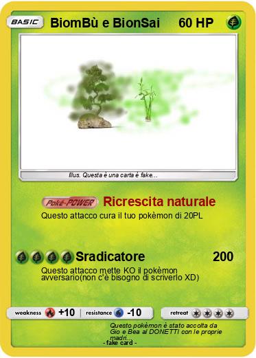 Pokemon BiomBù e BionSai