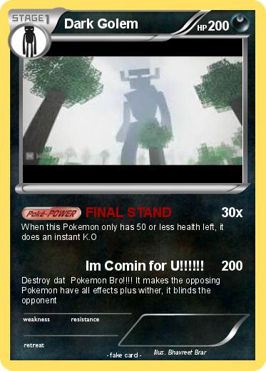 Pokemon Dark Golem