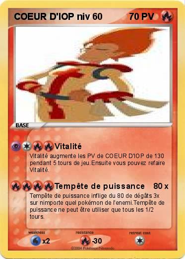Pokemon COEUR D'IOP niv 60