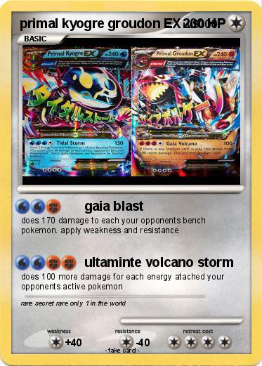 Pokemon primal kyogre groudon EX
