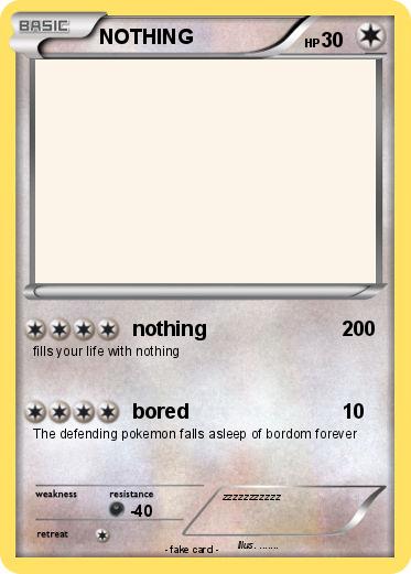 Pokemon NOTHING