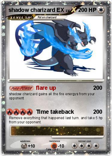 Pokemon shadow charizard EX
