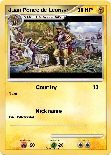 Pokemon Juan Ponce de Leon