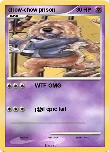 Pokemon chow-chow prison
