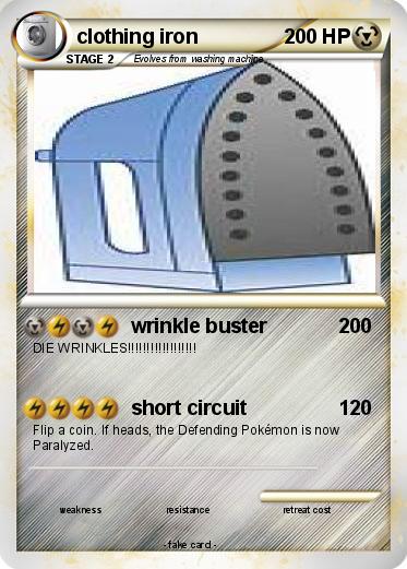 Pokemon clothing iron