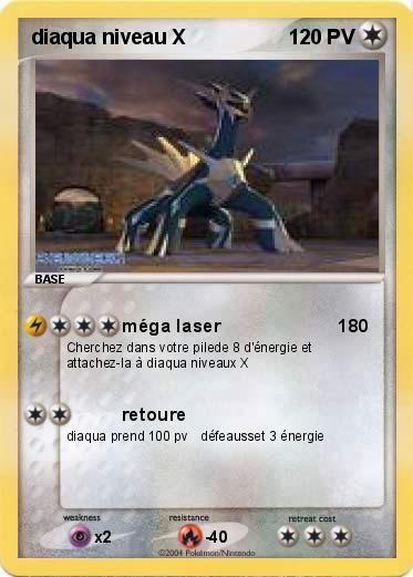 Pokemon diaqua niveau X
