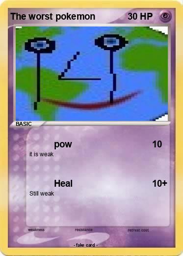 Pokemon The worst pokemon