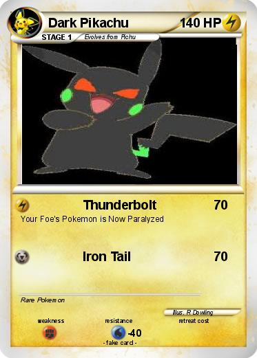 Pokemon Dark Pikachu
