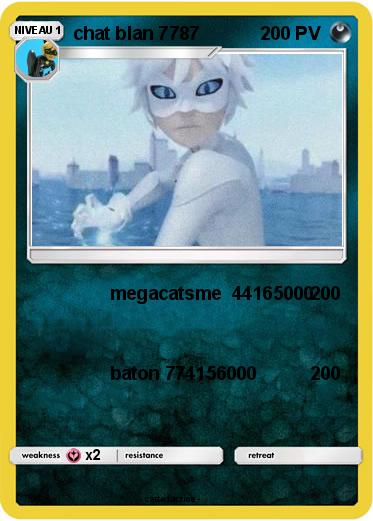 Pokemon chat blan 7787