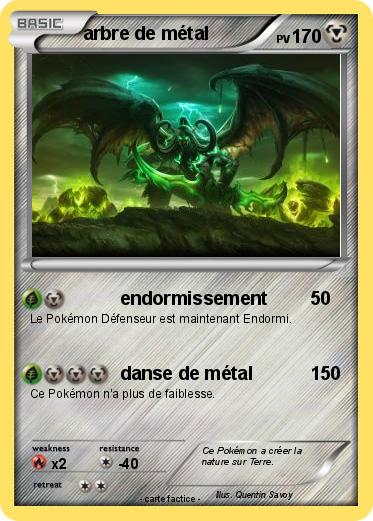 Pokemon arbre de métal