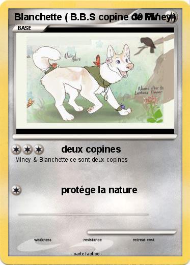 Pokemon Blanchette ( B.B.S copine de Miney )
