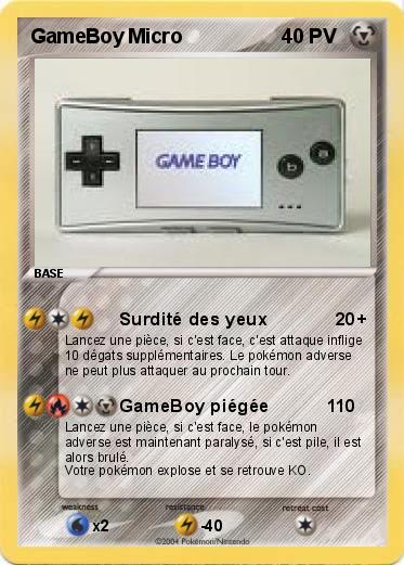 Pokemon GameBoy Micro