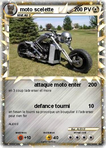 Pokemon moto scelette