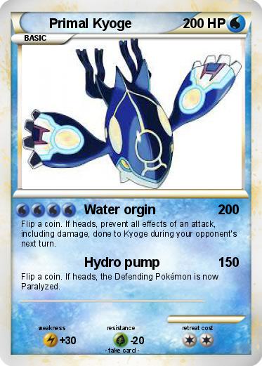 Pokemon Primal Kyoge