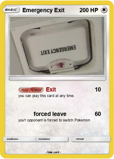 Pokemon Emergency Exit