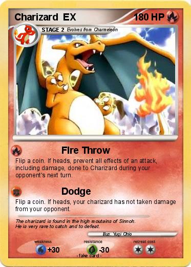 Pokemon Charizard  EX