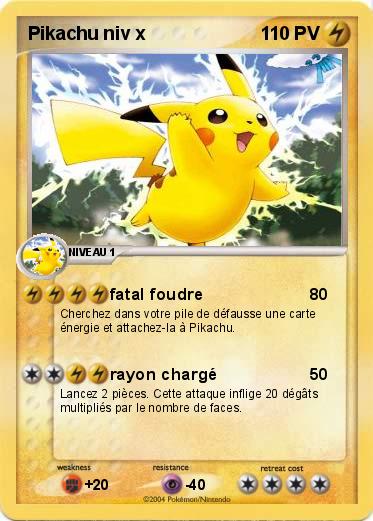 Pokemon Pikachu niv x