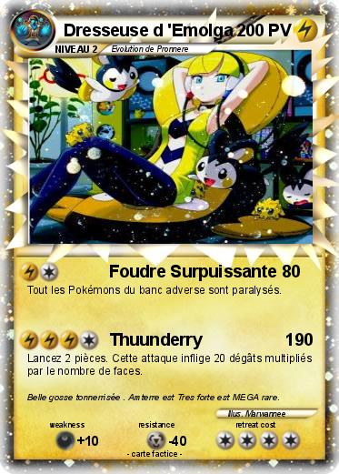 Pokemon Dresseuse d 'Emolga
