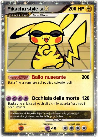 Pokemon Pikachu style