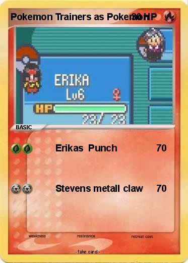 Pokemon Pokemon Trainers as Pokemon