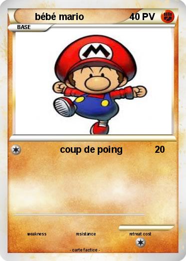 Pokemon bébé mario