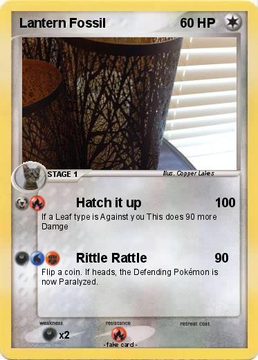 Pokemon Lantern Fossil