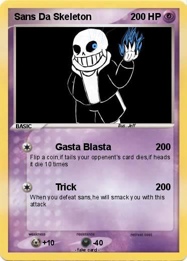 Pokemon Sans Da Skeleton