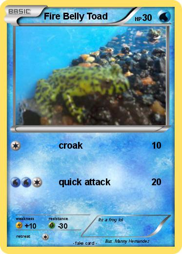 Pokemon Fire Belly Toad