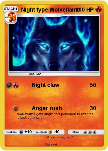 Pokemon Night type Wolveflame