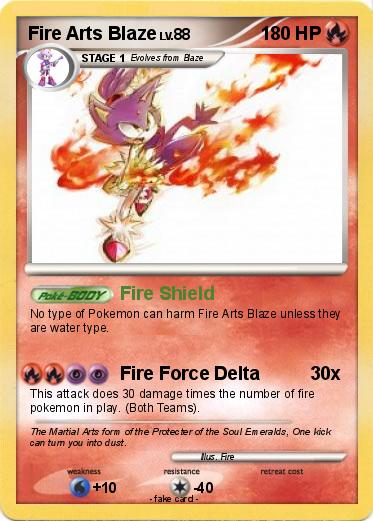 Pokemon Fire Arts Blaze