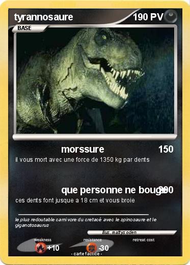 Pokemon tyrannosaure