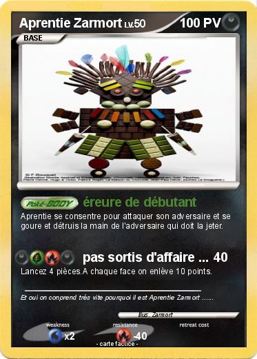 Pokemon Aprentie Zarmort